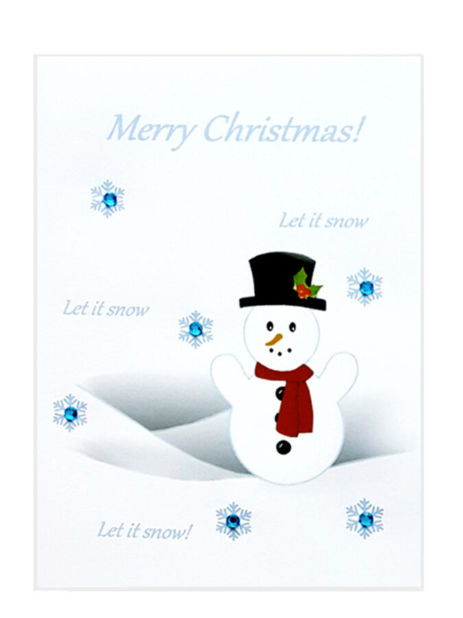 Snowman Christmas card