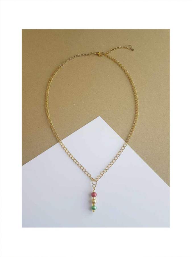 Gold plated chain necklace