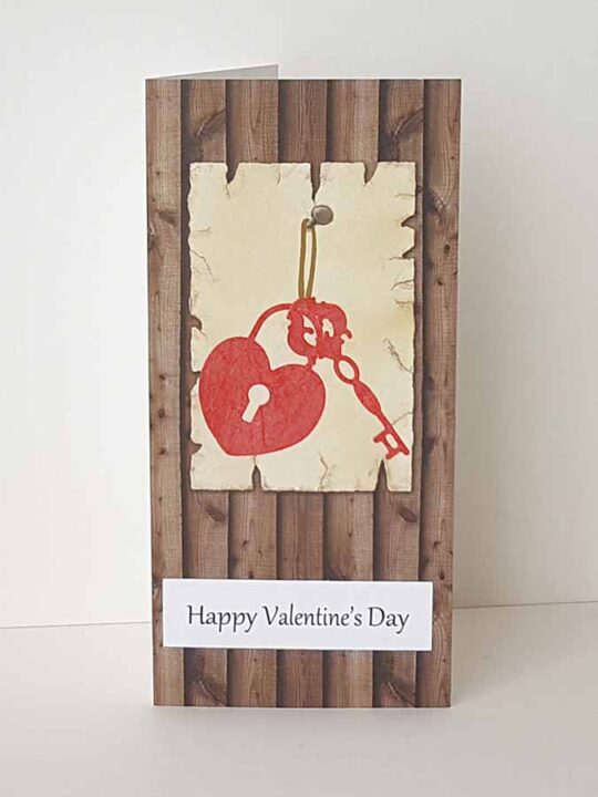 Wood you be my Valentine Card