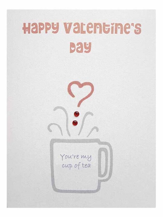Cup of tea Valentine card