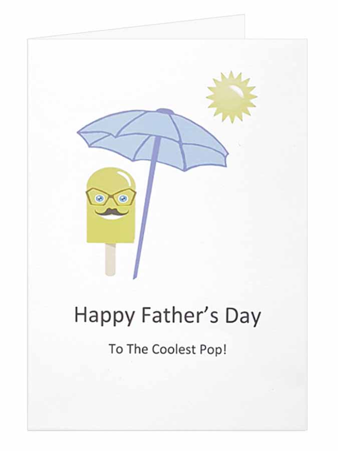Humorous lemon POP Father's Day Card