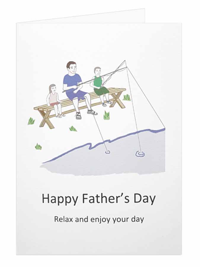Fishing Father's Day Card (W)