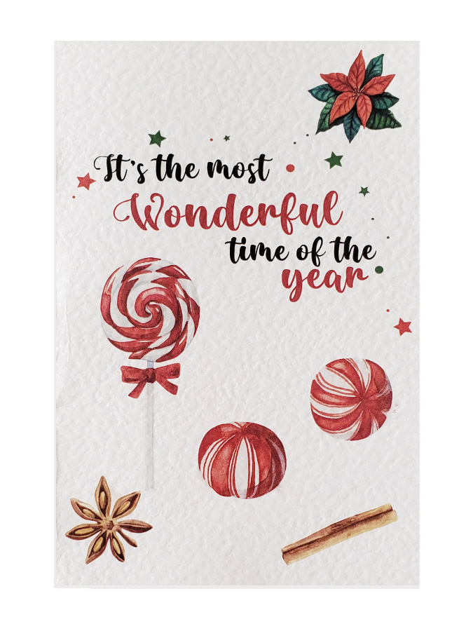 Wonderful time Christmas card