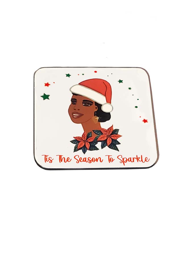 The season to sparkle Christmas coaster b